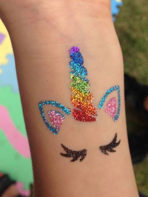 Glitter tattoo design